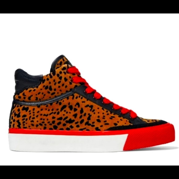 rag & bone Shoes - Rag & Bone Suede Leapard High Top Shoes